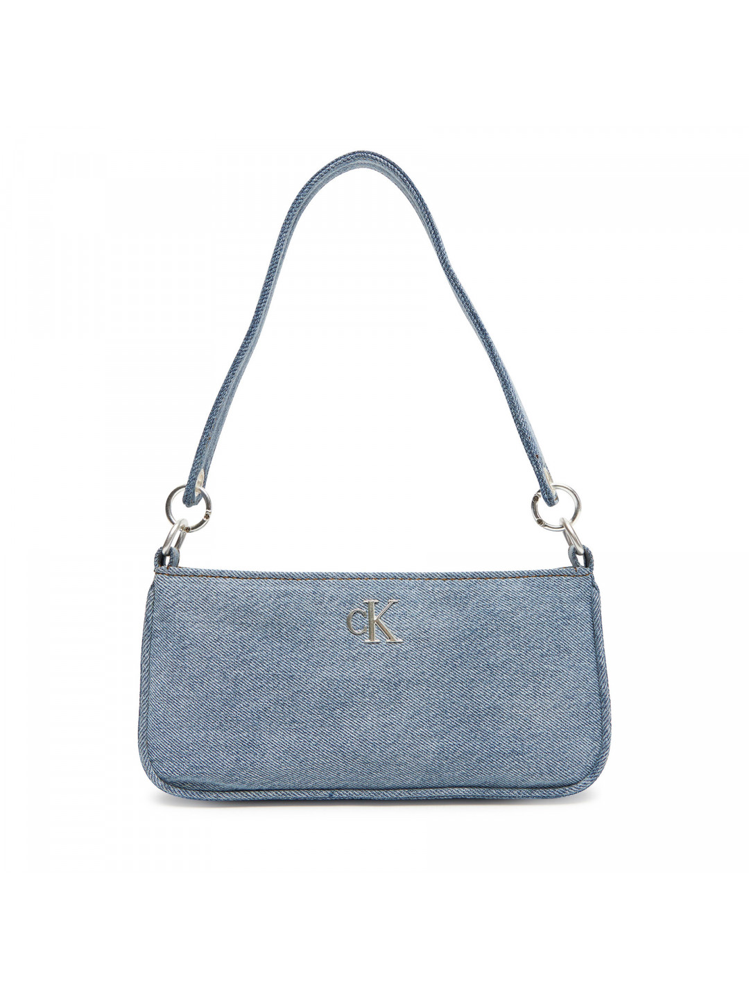 Kabelka Calvin Klein Denim Shoulder Pouch W Strap LV04F3217G Modrá